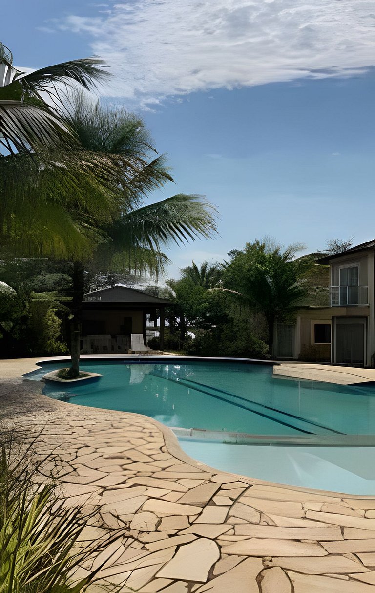 Agradável Casa em Cond de frente para a Praia Rasa