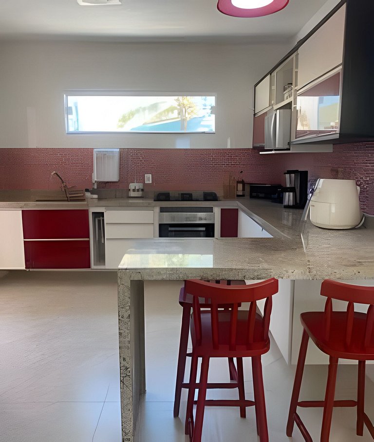 Casa Pé na Areia com duas suítes