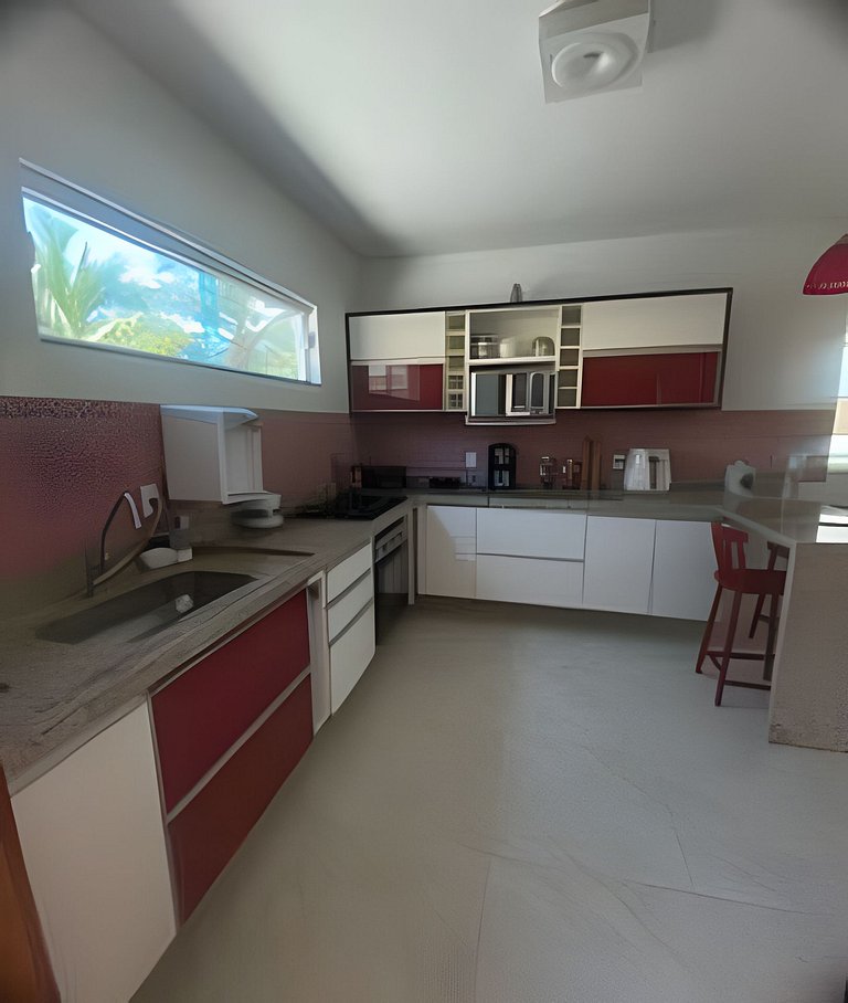 Casa Pé na Areia com duas suítes