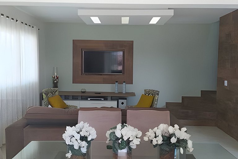 Casa Pé na Areia com duas suítes