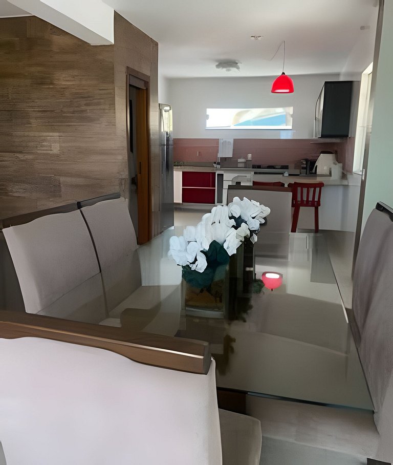 Casa Pé na Areia com duas suítes