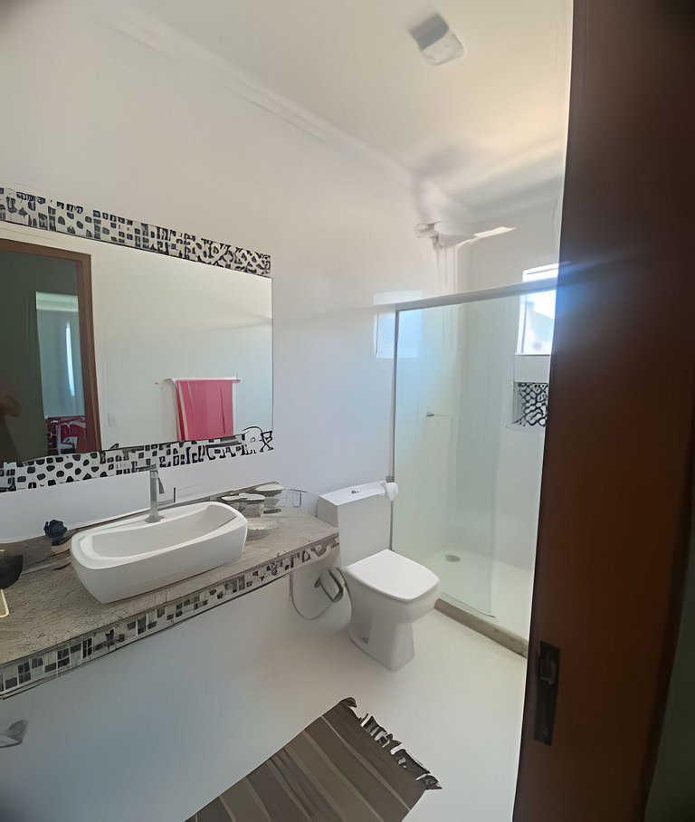 Casa Pé na Areia com duas suítes