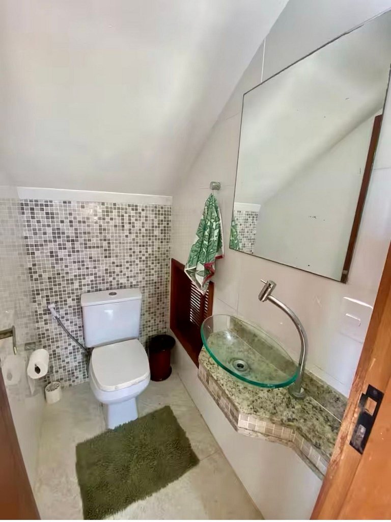 Casa Pé na Areia com duas suítes