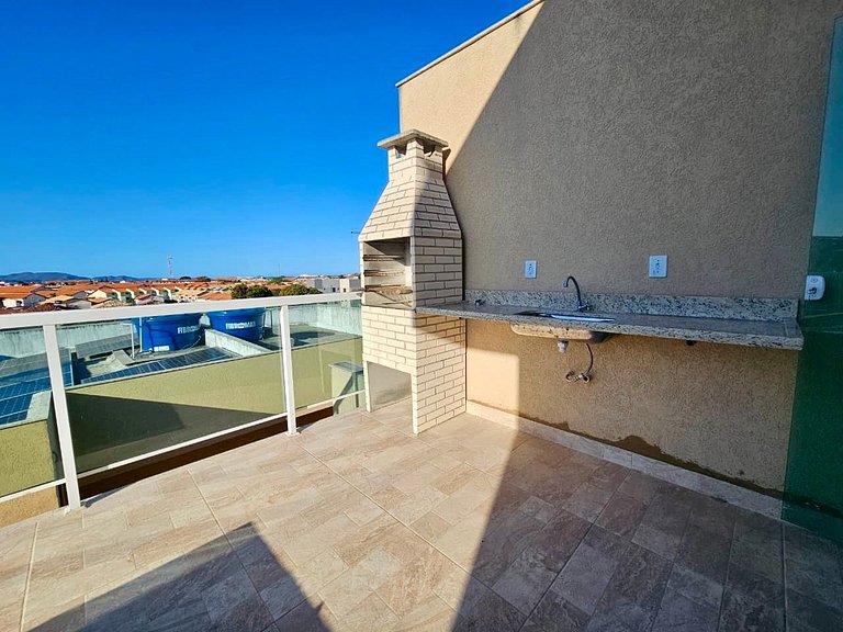 Cobertura com Jacuzzi e churrasqueira
