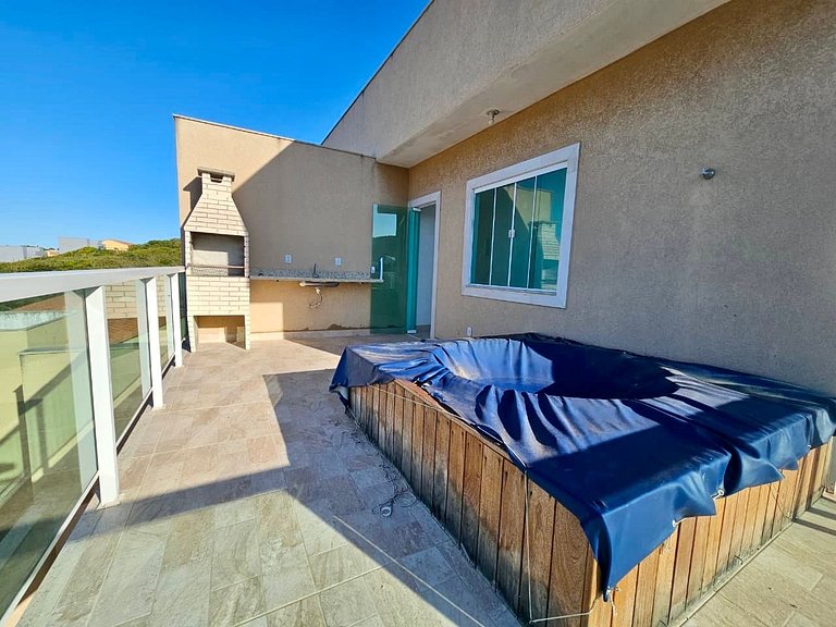 Cobertura com Jacuzzi e churrasqueira