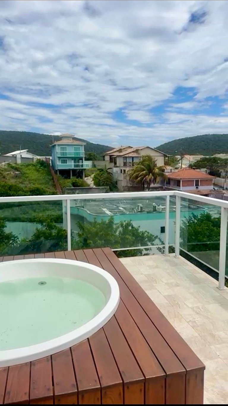 Cobertura com Jacuzzi e churrasqueira