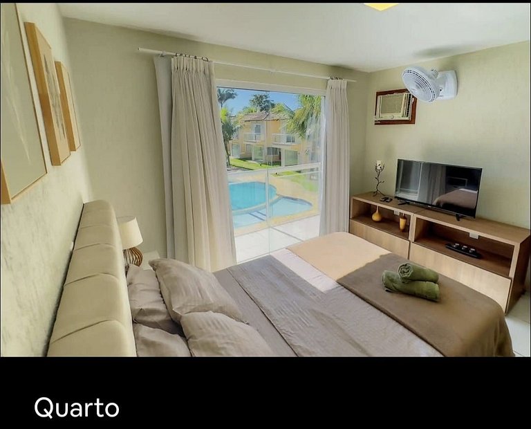 Amavel Casa em Cond. de frente para a Praia Rasa