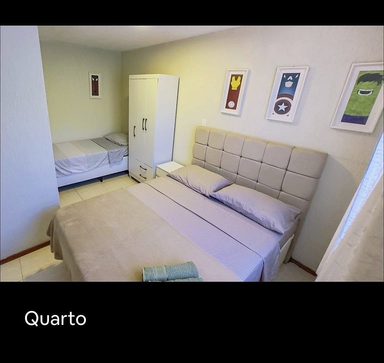 Amavel Casa em Cond. de frente para a Praia Rasa