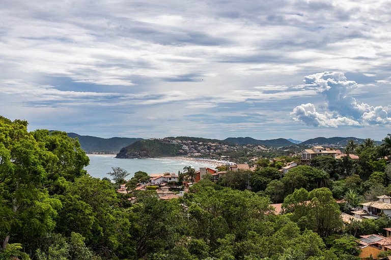 Vista Espetacular Geribá | Churrasqueira e Quintal